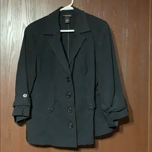 Crisp Black Suit Jacket